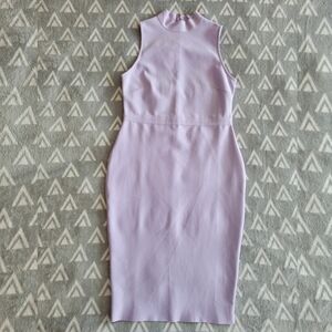 Rebdolls Esme Bandage High Neck Midi Bodycon Dress - Lavender